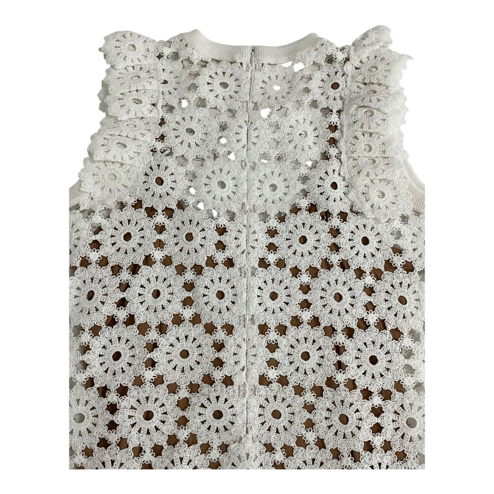 Michael Kors White Medallion Lace Mini Dress Womens NWT $395 MSRP - Picture 7 of 7